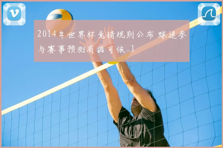 2014年世界杯竞猜规则公布 球迷参与赛事预测有据可依_1